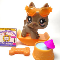 Littlest Pet Shop German Shepard #491 with accessories My Cute Cheap Store