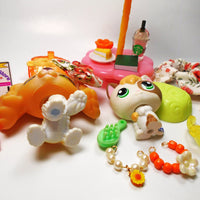 Littlest Pet Shop Cocker Spaniel #79 with kitten #1461 and unique accessories My Cute Cheap Store