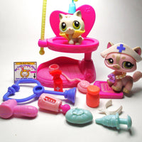 Littlest Pet Shop walking cat #1326 caring clinic set with kitten #100 My Cute Cheap Store