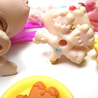 Littlest Pet Shop Mommy and Baby Husky #1012 #1013 with cute accessories My Cute Cheap Store