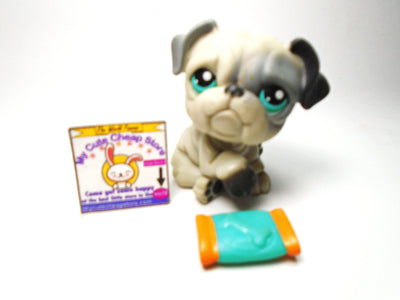 Littlest Pet Shop Bulldog #508 with accessory My Cute Cheap Store