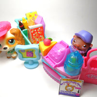 Littlest Pet Shop Cocker Spaniel #344 with a cute gerbil and unique accessories My Cute Cheap Store