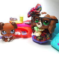 Littlest Pet Shop Cocker Spaniel #156 and boxer puppy #657 with unique accessories My Cute Cheap Store