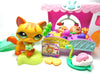 Littlest Pet Shop walking cat #1137 and Cutest Babies with accessories My Cute Cheap Store
