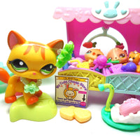 Littlest Pet Shop walking cat #1137 and Cutest Babies with accessories My Cute Cheap Store