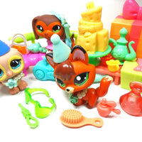 Littlest Pet Shop Dachshund #675 "Savvy" Owl #674 and G7 Fox with cute accessories My Cute Cheap Store