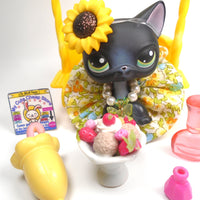 Littlest Pet Shop short hair cat #336 with cute accessories - My Cute Cheap Store