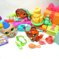 Littlest Pet Shop Dachshund #675 "Savvy" Owl #674 and G7 Fox with cute accessories My Cute Cheap Store