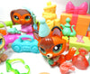 Littlest Pet Shop Dachshund #675 "Savvy" Owl #674 and G7 Fox with cute accessories My Cute Cheap Store