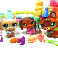 Littlest Pet Shop Dachshund #675 "Savvy" Owl #674 and G7 Fox with cute accessories My Cute Cheap Store