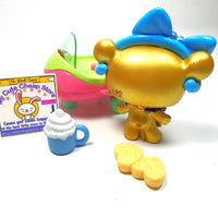 Littlest Pet Shop Gold Bear #230 G7 / Series 4 with accessories My Cute Cheap Store