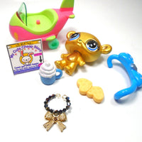Littlest Pet Shop Gold Bear #230 G7 / Series 4 with accessories My Cute Cheap Store