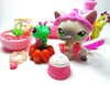 Littlest Pet Shop short hair cat #125 and fairy #2797 with cute accessories My Cute Cheap Store