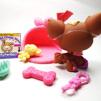 Littlest Pet Shop Chihuahua # 1623 with cute accessories