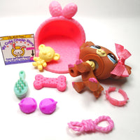 Littlest Pet Shop Chihuahua # 1623 with cute accessories