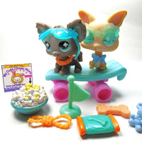 Littlest Pet Shop Chihuahua #836 and #837 with cute accessories My Cute Cheap Store