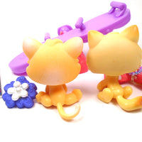 Littlest Pet Shop Baby Kitten #248 and #114 with cute accessories