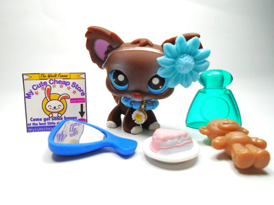 Littlest Pet Shop Chihuahua dog #219 with accessories My Cute Cheap Store