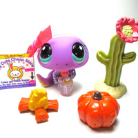 Littlest Pet Shop Purple Snake #1828 with cute accessories My Cute Cheap Store