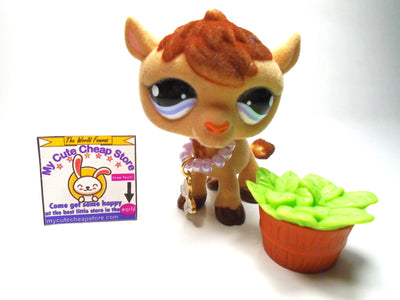 Littlest Pet Shop special edition Flocked Camel #997 with accessories My Cute Cheap Store