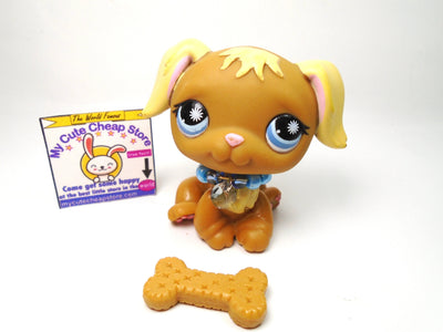 Littlest Pet Shop Golden Retriever dog #951 with accessories My Cute Cheap Store