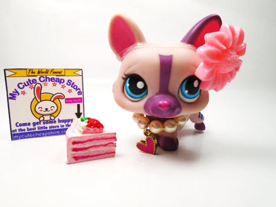 Littlest Pet Shop Corgi #1645 with accessories My Cute Cheap Store