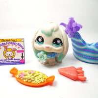 Littlest Pet Shop snowflake Bunny #685 with accessories My Cute Cheap Store