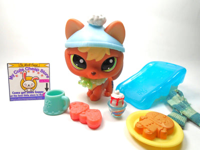 Littlest Pet Shop Fox #1028 with accessories My Cute Cheap Store