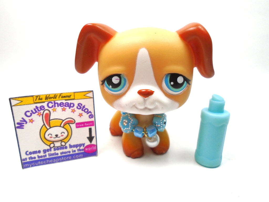Littlest Pet Shop Boxer dog #218 with accessories My Cute Cheap Store