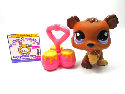 Littlest Pet Shop triplet bear #1556 with accessories My Cute Cheap Store