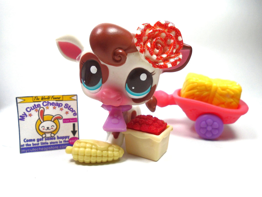 Littlest Pet Shop Mommy Cow #2505 with accessories My Cute Cheap Store