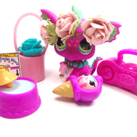 Littlest Pet Shop Pink Dragon #2663 with accessories