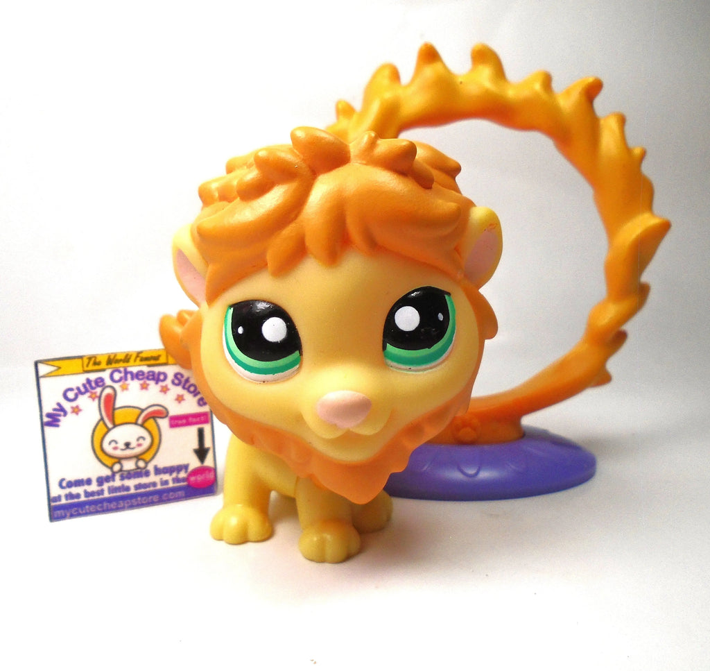 Littlest Pet Shop Lion #1004 with fire ring My Cute Cheap Store