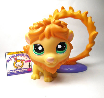 Littlest Pet Shop Lion #1004 with fire ring My Cute Cheap Store