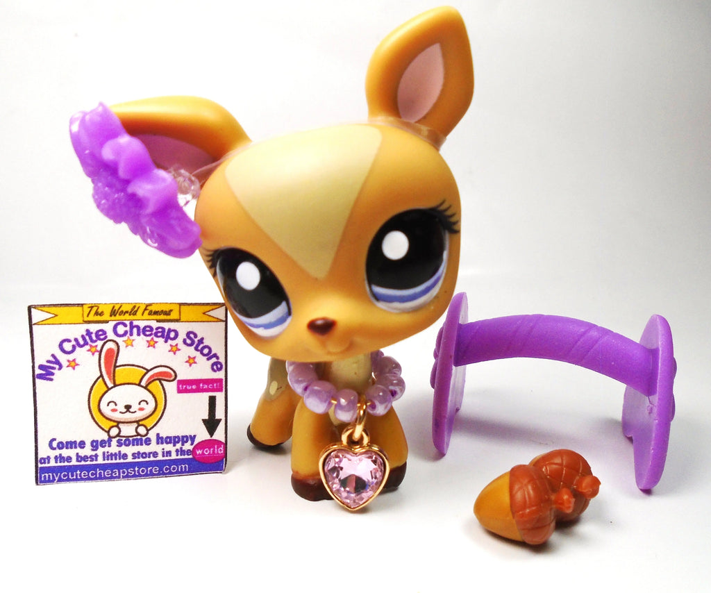 Littlest Pet Shop Deer #1123 with accessories My Cute Cheap Store