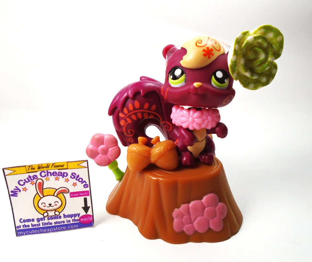 Littlest Pet Shop postcard squirrel #1233 with accessories My Cute Cheap Store