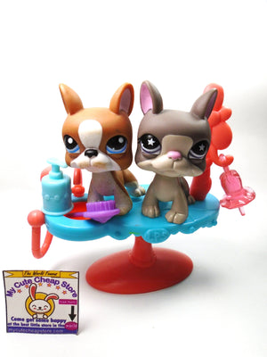 Littlest Pet Shop set of 2 Boston Terriers #958 #1079 with accessories My Cute Cheap Store