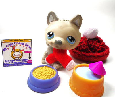 Littlest Pet Shop Husky dog #69 with accessories My Cute Cheap Store