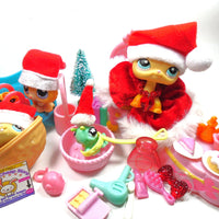 Littlest Pet Shop short hair cat #339 "Brooke" with caterpillar Mimi and cute accessories My Cute Cheap Store