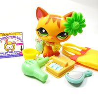 Littlest Pet Shop walking cat #1137 with cute accessories My Cute Cheap Store
