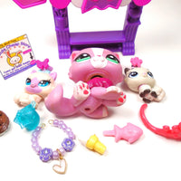 Littlest Pet Shop Persian cat # 3128 with cute accessories My Cute Cheap Store