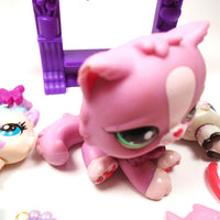 Littlest Pet Shop Persian cat # 3128 with cute accessories My Cute Cheap Store