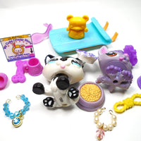 Littlest Pet Shop Husky dog #2246 and baby #1752 with accessories My Cute Cheap Store