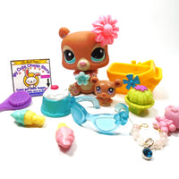 Littlest Pet Shop Moscow Bear #2109 with cute accessories My Cute Cheap Store