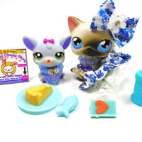 Littlest Pet Shop short hair cat # 5 with a cute mouse and accessories My Cute Cheap Store