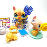 Littlest Pet Shop walking cat #1546 with a mouse #103 with cute accessories My Cute Cheap Store