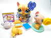 Littlest Pet Shop walking cat #1546 with a mouse #103 with cute accessories My Cute Cheap Store