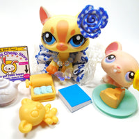 Littlest Pet Shop walking cat #1546 with a mouse #103 with cute accessories My Cute Cheap Store