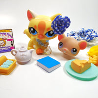 Littlest Pet Shop walking cat #1546 with a mouse #103 with cute accessories My Cute Cheap Store