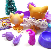 Littlest Pet Shop short hair cat #71 and kitten #114 with cute accessories My Cute Cheap Store